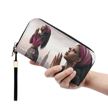 Load image into Gallery viewer, Prayer Leather Wristlet Wallet