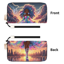 Load image into Gallery viewer, Lightening Leather Wristlet Wallet