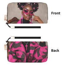 Load image into Gallery viewer, I Thought Leather Wristlet Wallet