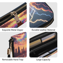Load image into Gallery viewer, Lightening Leather Wristlet Wallet