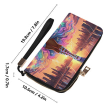 Load image into Gallery viewer, Lightening Leather Wristlet Wallet