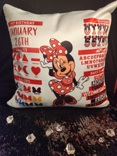 Load image into Gallery viewer, Custom Learning Pillow- Minnie
