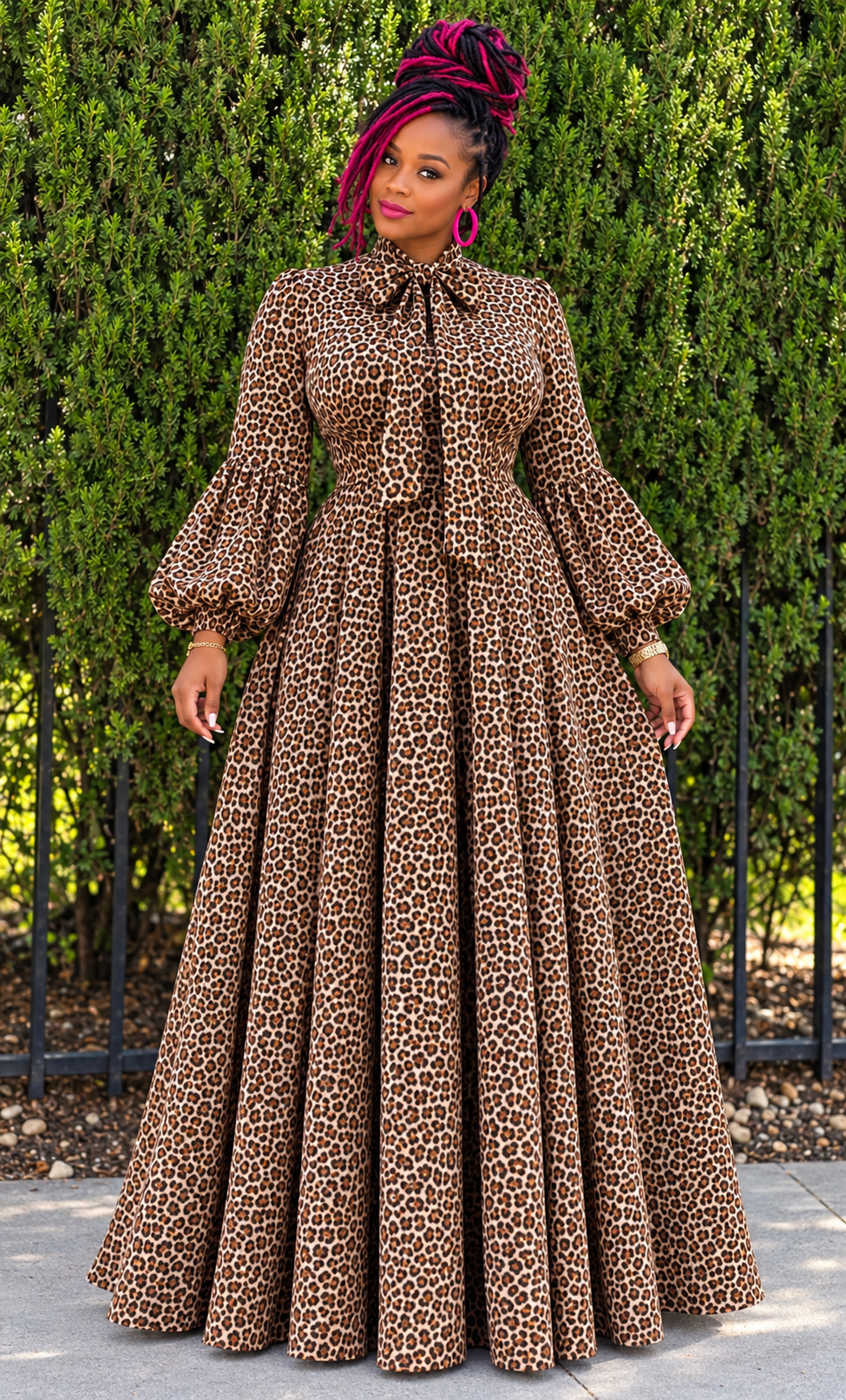 Wildly Elegant Leopard Maxi Dress