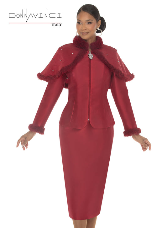Regal Allure Jacket & Skirt Set - Donna Vinci Style 12240
