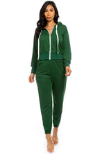 Load image into Gallery viewer, TWO PIECE HOODIES PANT SET
