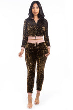 Load image into Gallery viewer, SEXY SEQUIN TWO PIECE PANT SET
