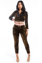 Load image into Gallery viewer, SEXY SEQUIN TWO PIECE PANT SET
