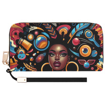 Load image into Gallery viewer, I Am Leather Wristlet Wallet
