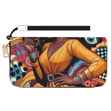 Load image into Gallery viewer, I Am Leather Wristlet Wallet
