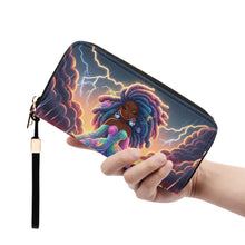 Load image into Gallery viewer, Lightening Leather Wristlet Wallet
