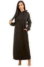 Load image into Gallery viewer, SEXY LONG MAXI HOODIE DRESS
