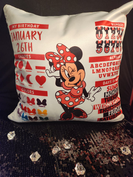 Custom Learning Pillow- Minnie