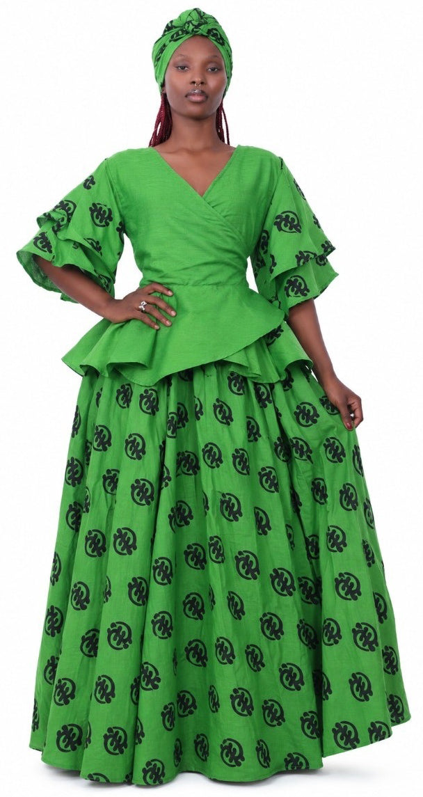 Sunlit Statement Skirt Set - Yellow