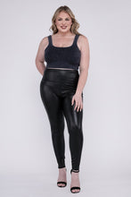 Load image into Gallery viewer, Plus High Rise Faux Leather Leggings
