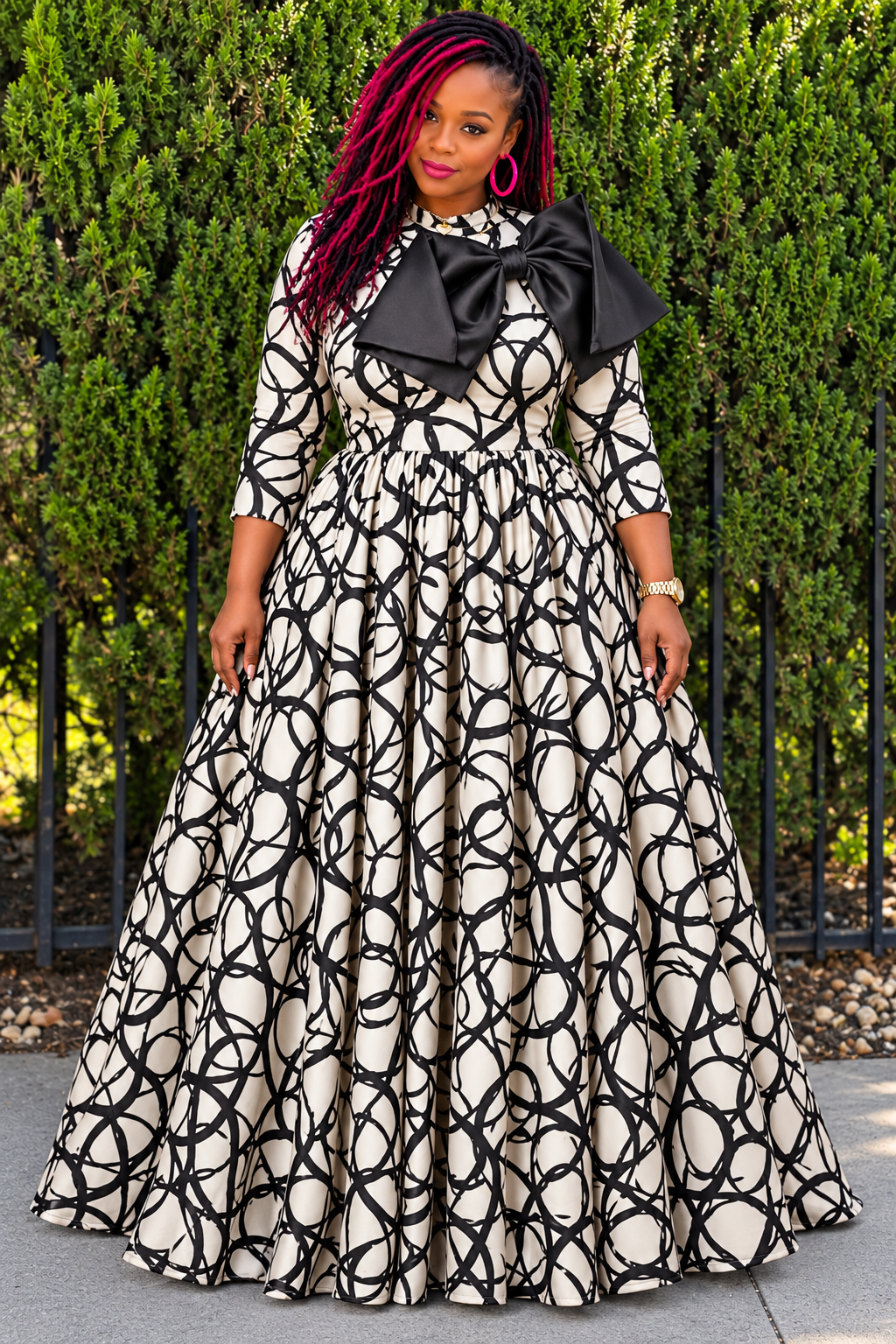 Grand Entrance Bow Maxi Dress